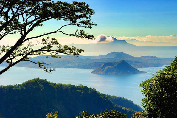 Tagaytay chính là núi lửa trong hồ và hồ trên núi Taal