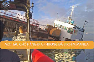 Tàu chở hàng địa phương MV Palawan Pearl bị chìm một nửa sau khi va chạm với tàu BKM 104 do Síp đăng ký ngoài khơi Cảng Nam