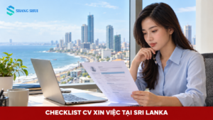 Ứng viên kiểm tra CV trước khi ứng tuyển tại Sri Lanka
