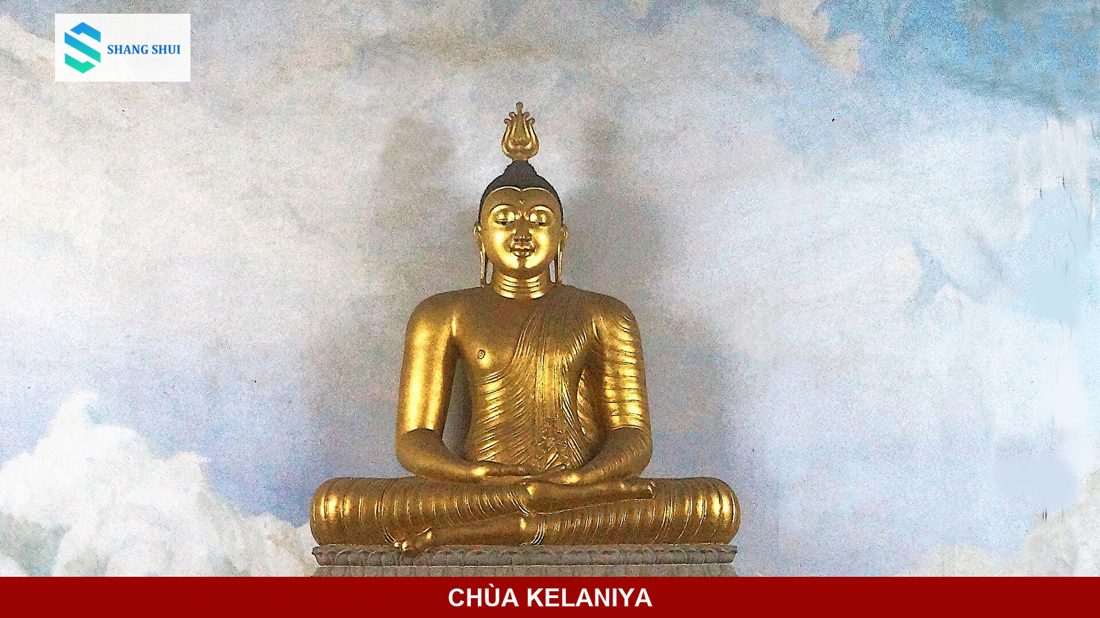 Tượng Phật bên trong chùa Kelaniya Raja Maha Viharaya gần Colombo