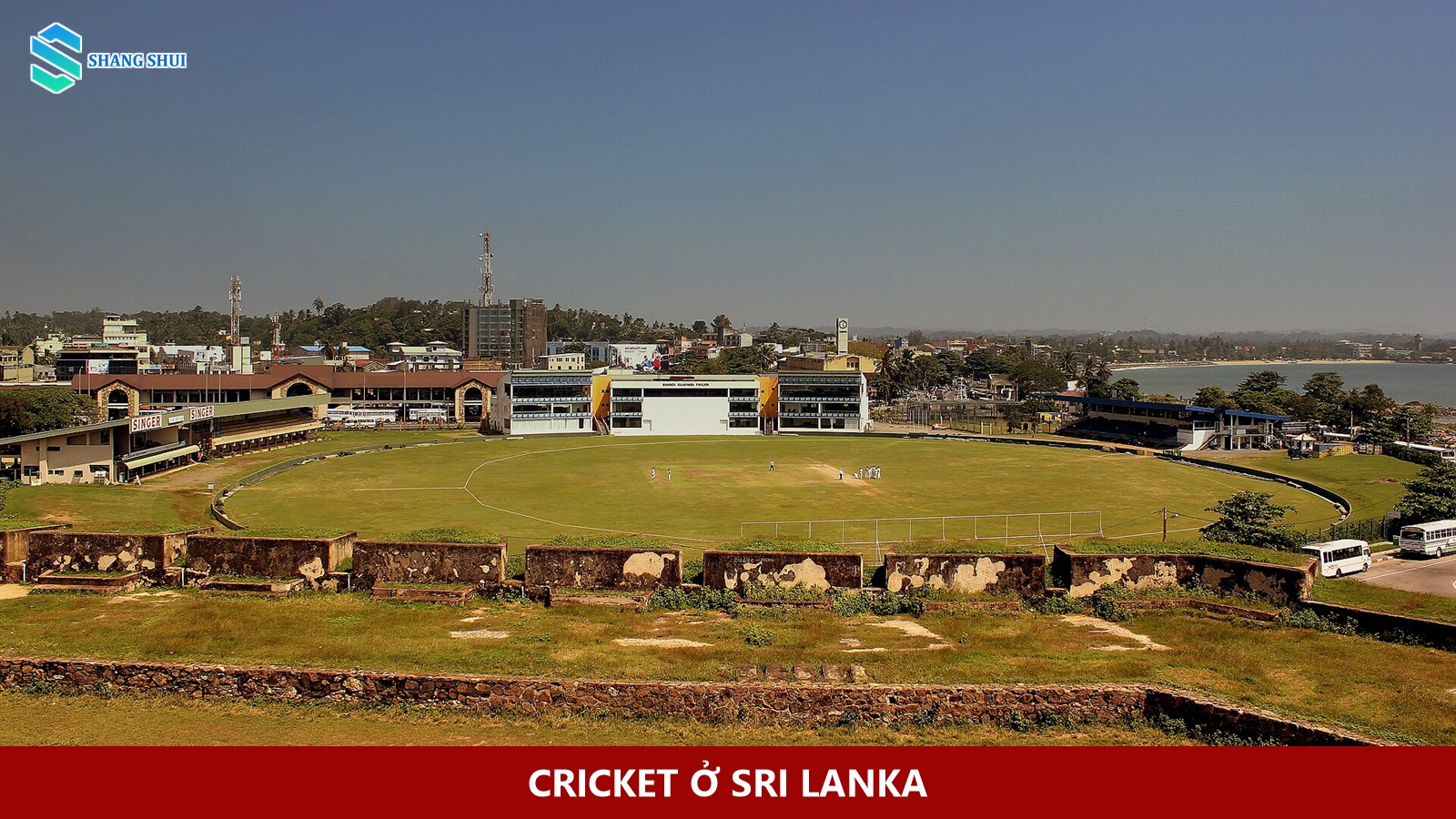 Sân cricket Galle, Sri Lanka trong ảnh chụp tháng 1 năm 2013