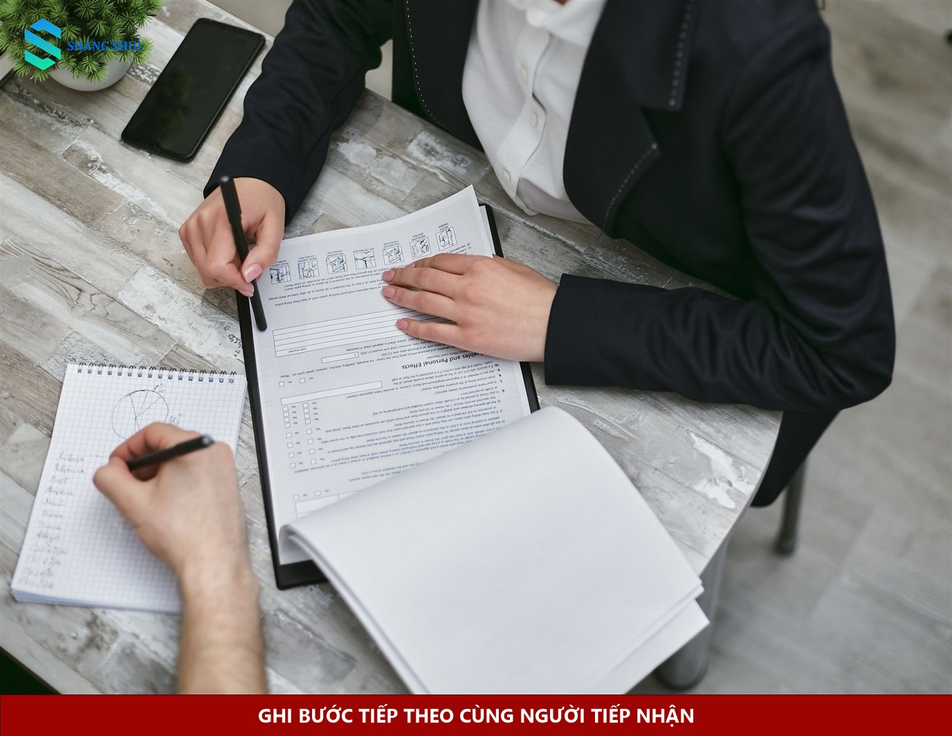 Ghi bước tiếp theo cùng người tiếp nhận