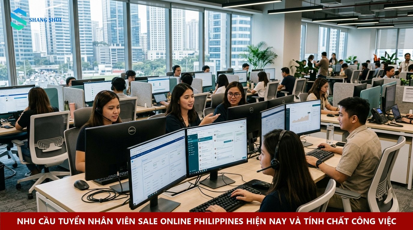 Nhu cầu tuyển nhân viên sale online Philippines hiện nay và tính chất công việc